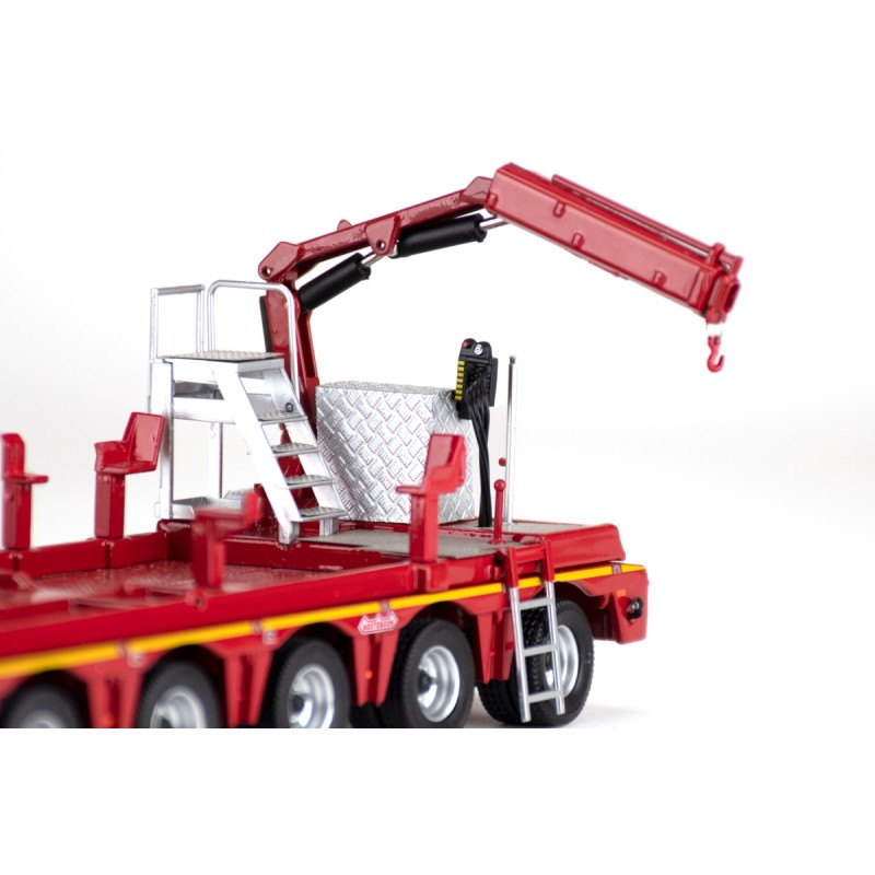 IMC Models 410256 Mammoet Mercedes-Benz Arocs 6x4 Truck Nooteboom 7 axle Low Loader Fassi F32A Crane  - Scale 1:50