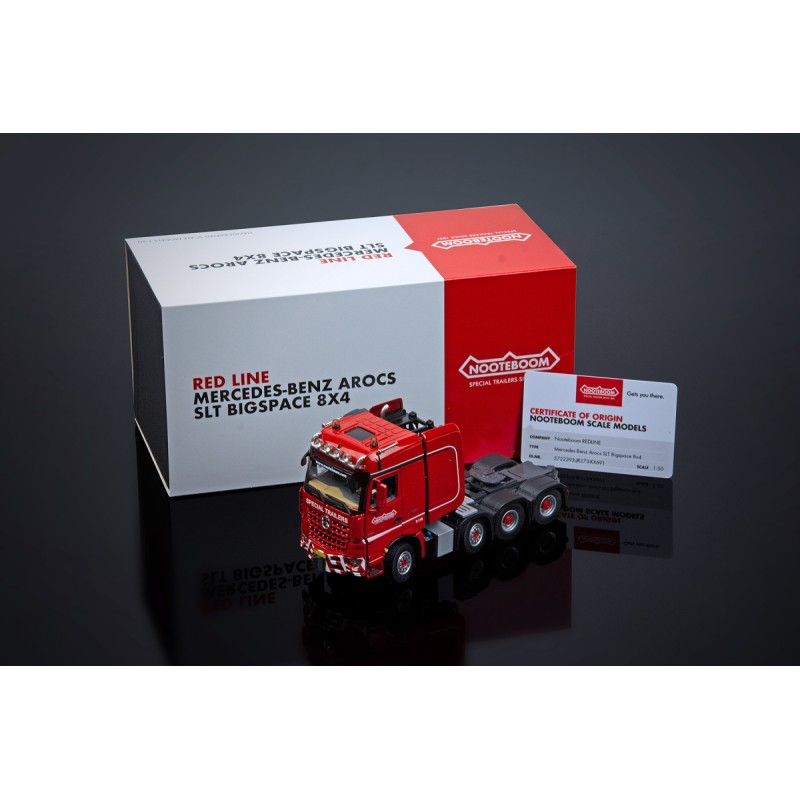 IMC Models 5722393 Nooteboom Redline Mercedes-Benz Arocs SLT BigSpace 8x4 1:50