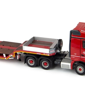 IMC Models 5850486 Mercedes-Benz Actros 6x4 with Nooteboom Redline OSDS Semi Low Loader - 1:50