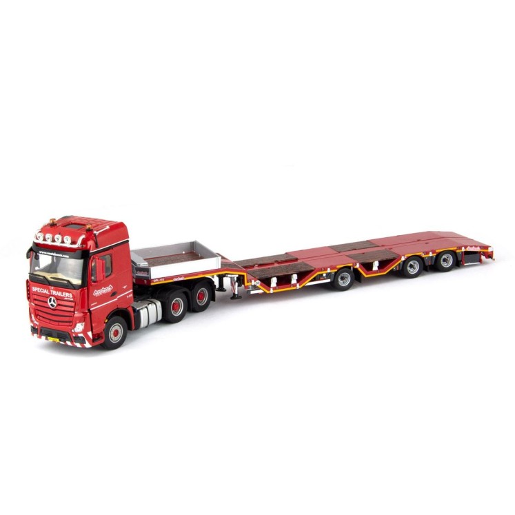 IMC Models 5850486 Mercedes-Benz Actros 6x4 with Nooteboom Redline OSDS Semi Low Loader - 1:50