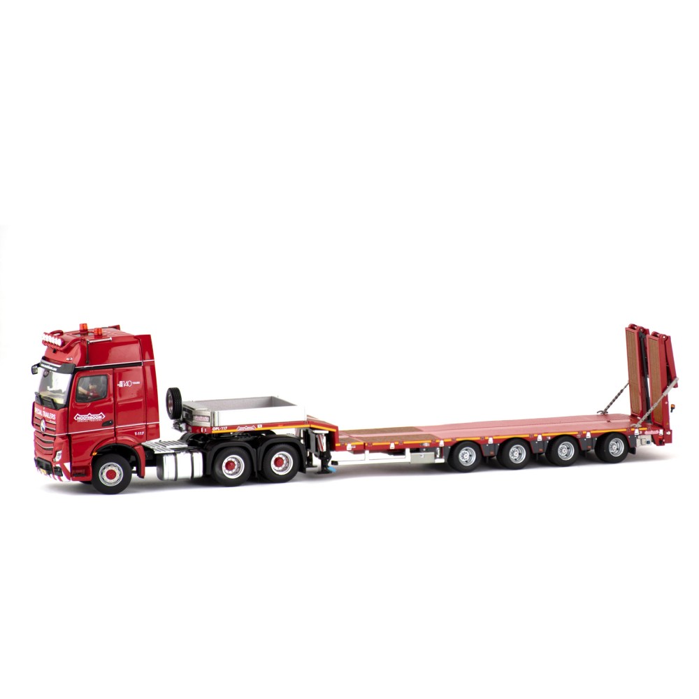 IMC Models 5855174 Mercedes-Benz Actros 6x4 with Nooteboom Redline 4-axle MCOS Low Loader - 1:50