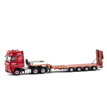 IMC Models 5855174 Mercedes-Benz Actros 6x4 with Nooteboom Redline 4-axle MCOS Low Loader - 1:50
