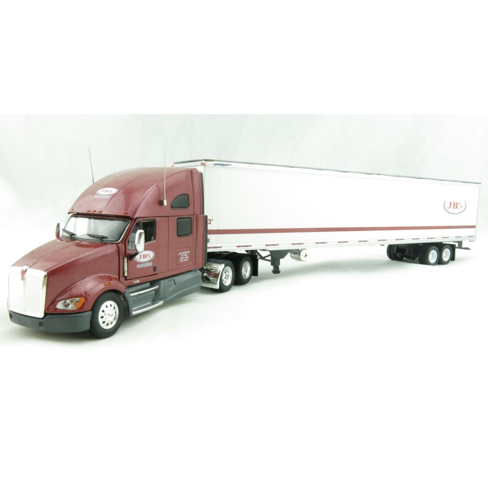 Tonkin Replicas 12-0131 - Kenworth T700 Sleeper Cab 6x4 Truck 53 ft  Reefer Box Trailer - JBS Carriers - Scale 1:53