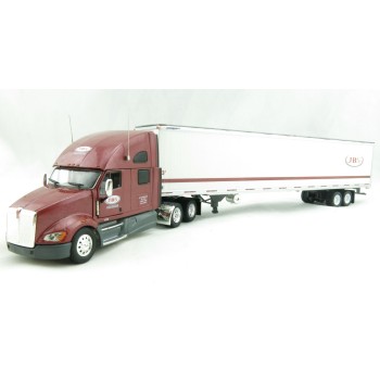 Tonkin Replicas 12-0131 - Kenworth T700 Sleeper Cab 6x4 Truck 53 ft  Reefer Box Trailer - JBS Carriers - Scale 1:53
