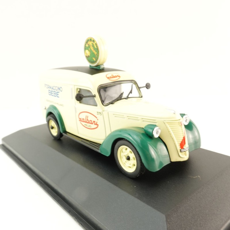 Altaya - Fiat 1100 ELR Delivery Van Galbani 1951 Yellow Green - Scale 1:43