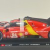 Bburago 18-16301 #51 - Ferrari 499P No 51 Winner 24h LeMans 2023 Pier Guidi, Calado, Giovinazzi Box Damage - Scale 1:18 