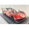 Bburago 18-16301 #51 - Ferrari 499P No 51 Winner 24h LeMans 2023 Pier Guidi, Calado, Giovinazzi Box Damage - Scale 1:18 