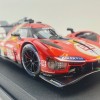 Bburago 18-16301 #51 - Ferrari 499P No 51 Winner 24h LeMans 2023 Pier Guidi, Calado, Giovinazzi Box Damage - Scale 1:18 