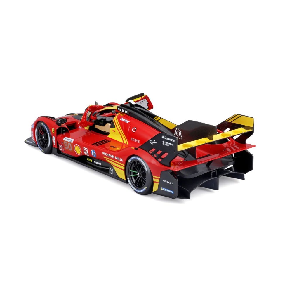 Bburago 18-16303 #50 - Ferrari 499P No 50 Winner 24h LeMans 2024 Fuoco, Molina, Nielsen - Scale 1:18