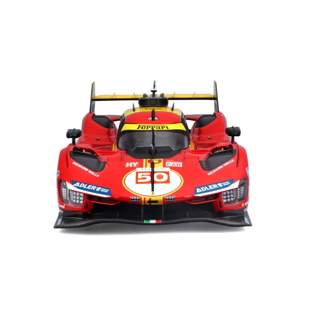 Bburago 18-16303 #50 - Ferrari 499P No 50 Winner 24h LeMans 2024 Fuoco, Molina, Nielsen - Scale 1:18