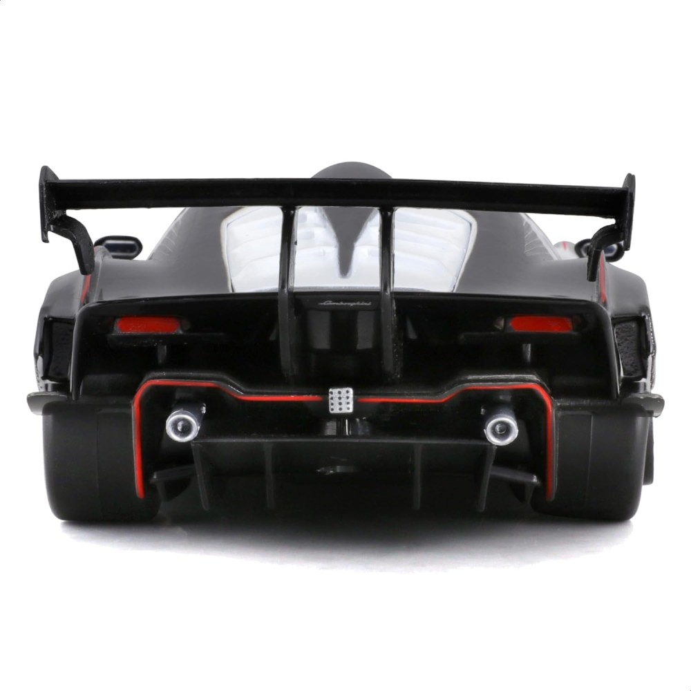Bburago 18-28023 - 2021 Lamborghini Essenza SCV12 Sports Car White Black - Scale 1:24