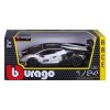 Bburago 18-28023 - 2021 Lamborghini Essenza SCV12 Sports Car White Black - Scale 1:24