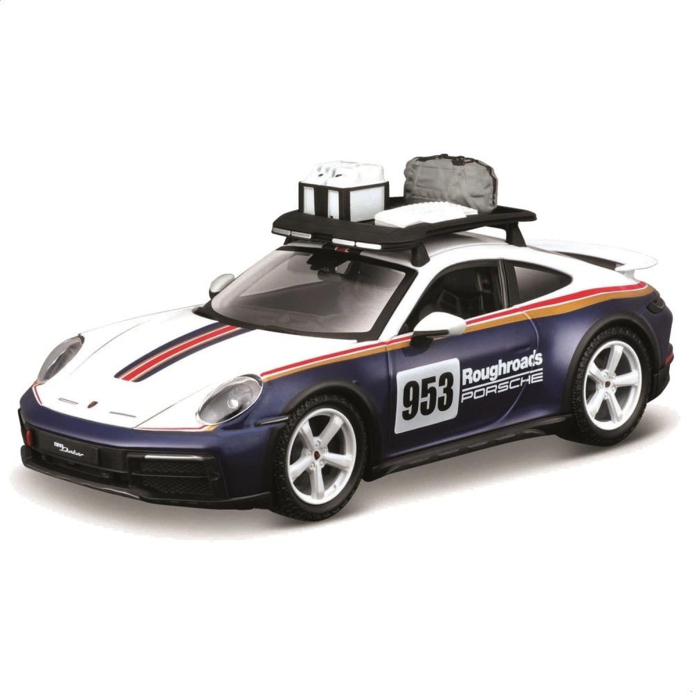 Bburago 18-28029 - Porsche 911 (992) Dakar No 953 Roughroads Rallye Design - Scale 1:24