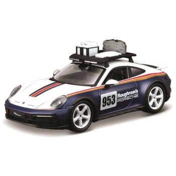 Bburago 18-28029 - Porsche 911 (992) Dakar No 953 Roughroads Rallye Design - Scale 1:24