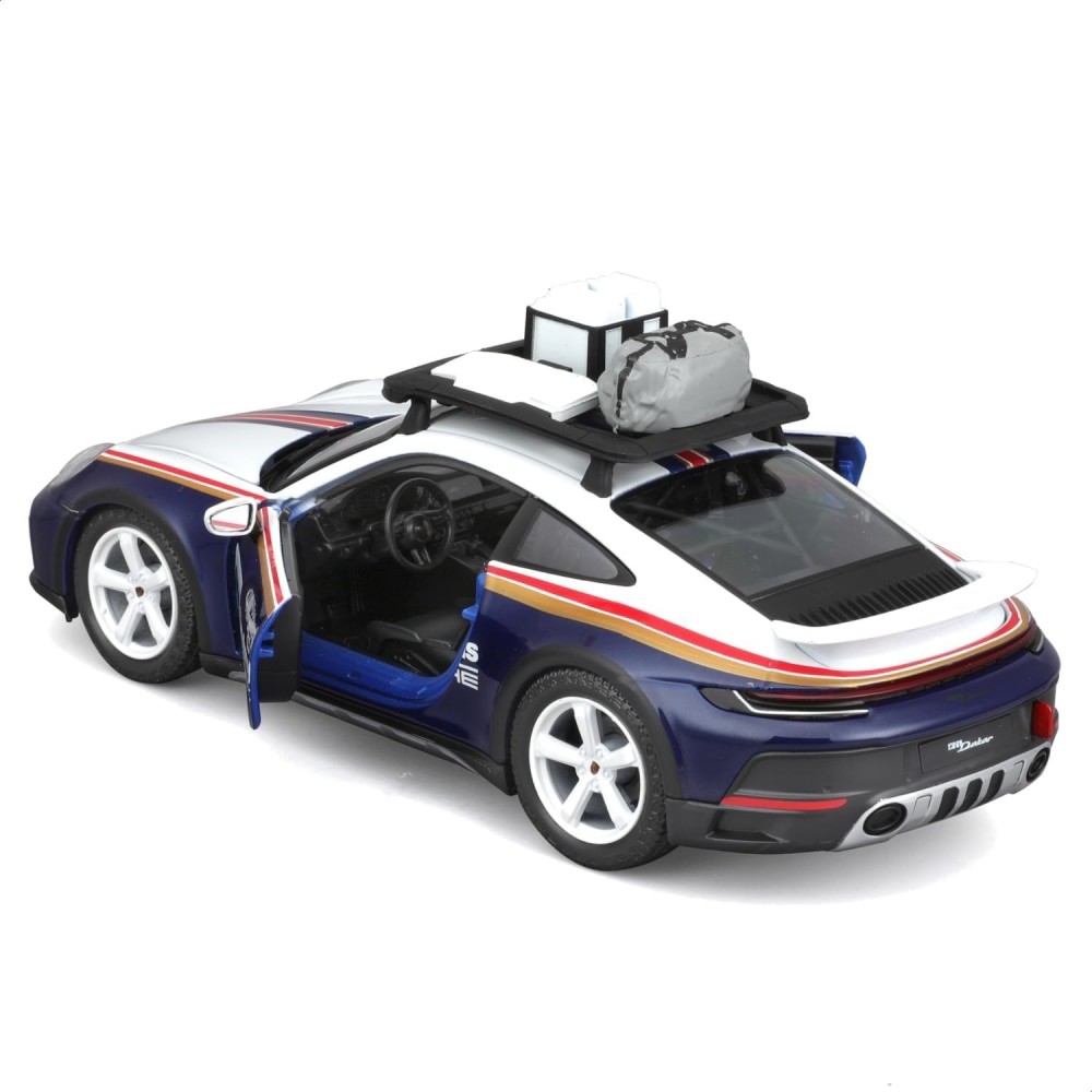 Bburago 18-28029 - Porsche 911 (992) Dakar No 953 Roughroads Rallye Design - Scale 1:24