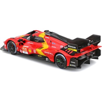 Bburago 18-36312 - Ferrari 499P No 51 Winner 24h LeMans 2023 Pier Guidi, Calado, Giovinazzi - Scale 1:43