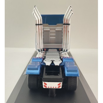 Hachette G1470018 - Western Star 5700 EX 6x4 Truck 2011 Blue Metallic Transformers Decor - Scale 1:43