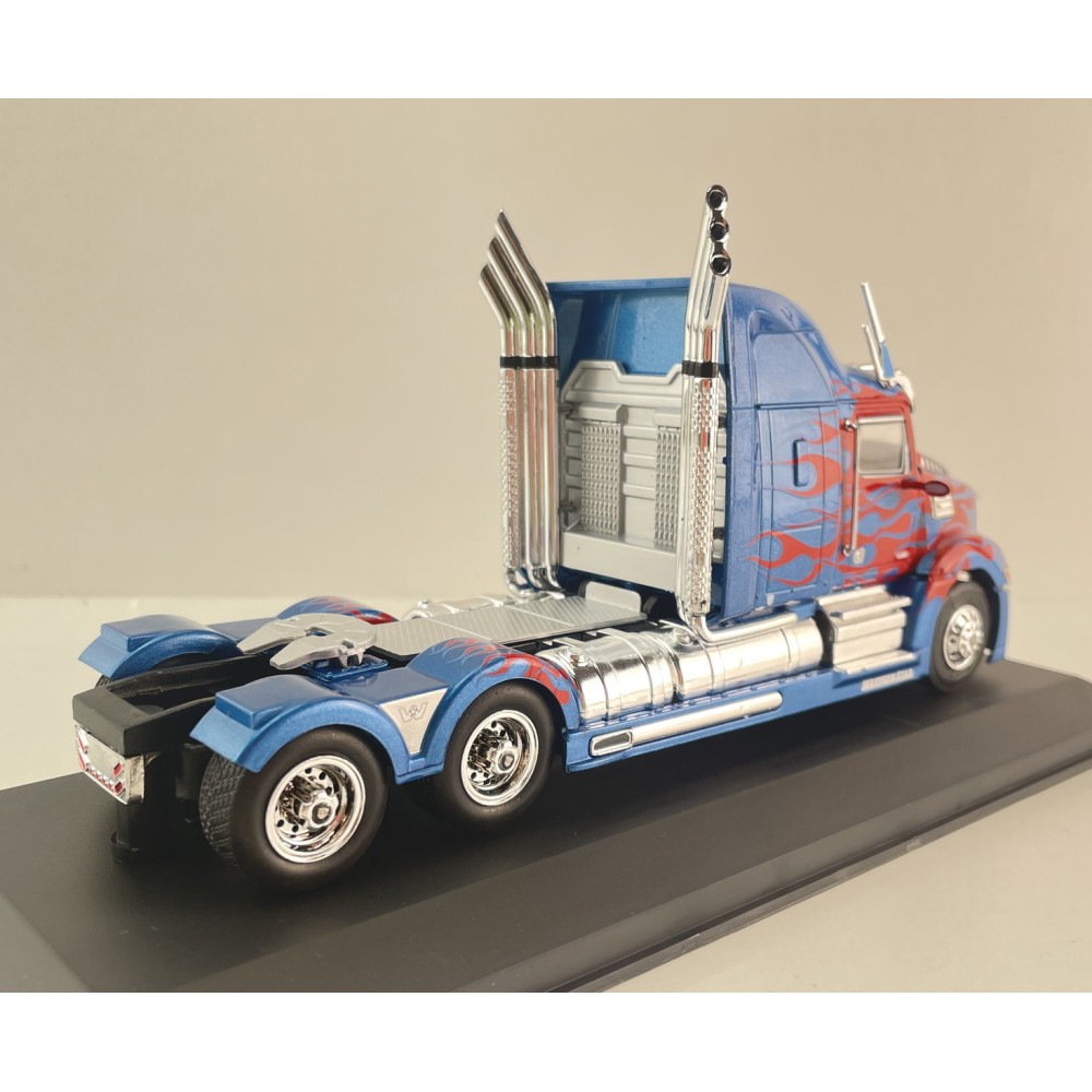Hachette G1470018 - Western Star 5700 EX 6x4 Truck 2011 Blue Metallic Transformers Decor - Scale 1:43