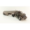 IXO IXOTTR038.22 - 1955 Peterbilt 281 6x4 Truck with 2-axle Tanker Trailer Rust Duel Movie - Scale 1:43