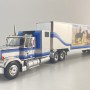 IXO TR039.22 - 1980 GMC General 6x4 Truck with Box Trailer Silver Smokey and the Bandit Style - Scale 1:43