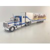 IXO TR039.22 - 1980 GMC General 6x4 Truck with Box Trailer Silver Smokey and the Bandit Style - Scale 1:43
