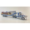 IXO TR039.22 - 1980 GMC General 6x4 Truck with Box Trailer Silver Smokey and the Bandit Style - Scale 1:43
