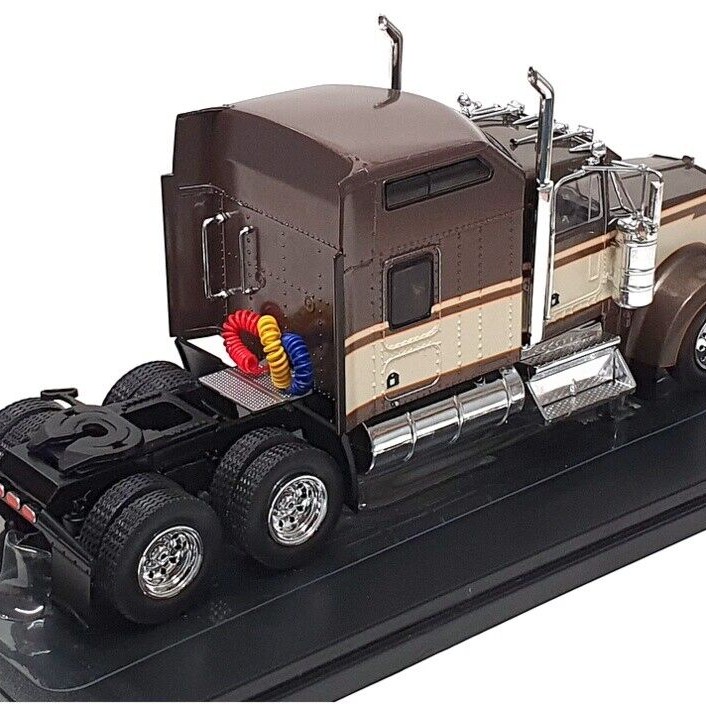 IXO TR145.22 - 1990 Kenworth W900 6x4 Truck - Brown Cream - Scale 1:43