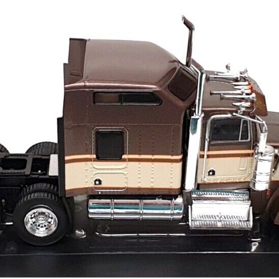 IXO TR145.22 - 1990 Kenworth W900 6x4 Truck - Brown Cream - Scale 1:43