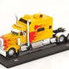 IXO TR193.22 - 2002 Peterbilt T 379 Custom 6x4 Prime Mover Yellow / Red Flames - Scale 1:43
