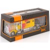 IXO TR193.22 - 2002 Peterbilt T 379 Custom 6x4 Prime Mover Yellow / Red Flames - Scale 1:43