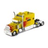 IXO TR193.22 - 2002 Peterbilt T 379 Custom 6x4 Prime Mover Yellow / Red Flames - Scale 1:43