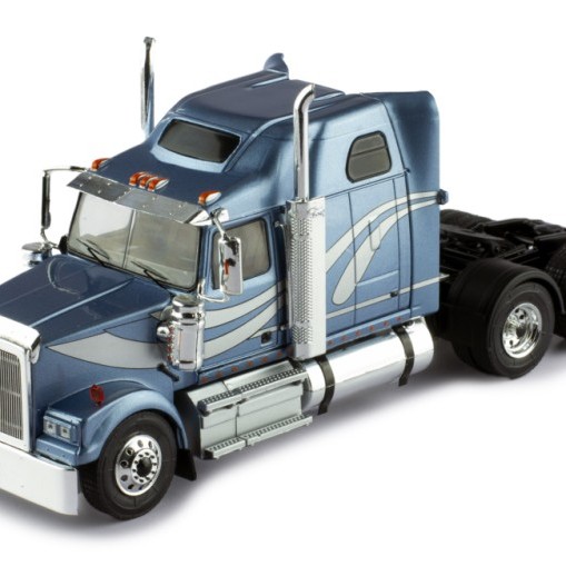 IXO TR199.22 - 1997 Western Star 4900 6x4 Prime Mover Metallic Blue - Scale 1:43