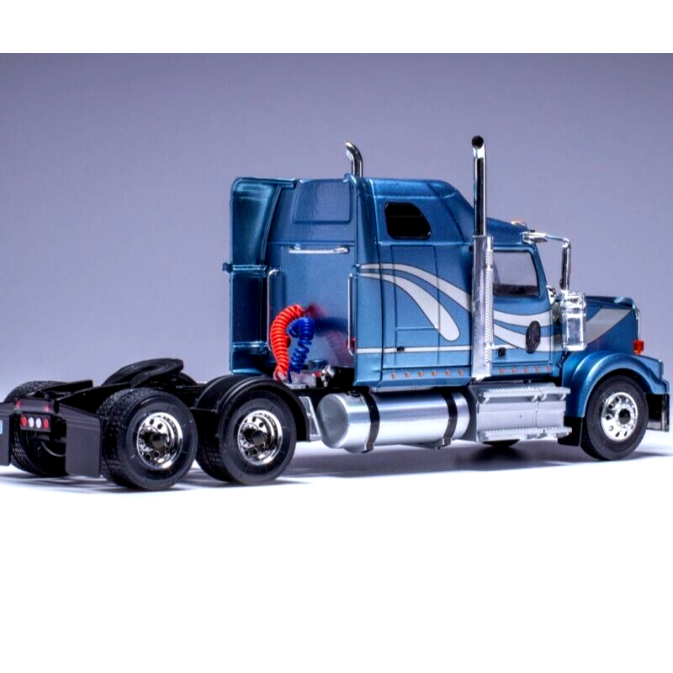 IXO TR199.22 - 1997 Western Star 4900 6x4 Prime Mover Metallic Blue - Scale 1:43