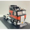 IXO TR229.22 - 1976 Kenworth K100 Aerodyne 6x4 Truck - Black Red - Scale 1:43