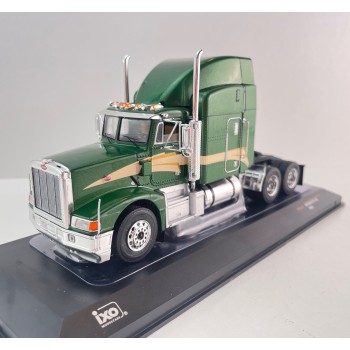 IXO TR232.22 - 1998 Peterbilt 377 Aerodyne 6x4 Truck Dark Green - Scale 1:43