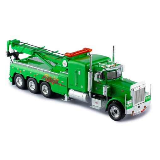 IXO TTR031.22 - Peterbilt 359 Wrecker Tow Truck RAJA CO Green - Scale 1:43