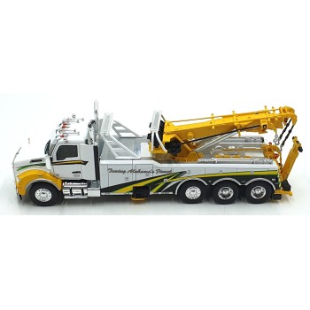 IXO TTR037.22 - 2018 Kenworth T880 Rotator Tow Truck Heavy Rescue White Yellow - Scale 1:43