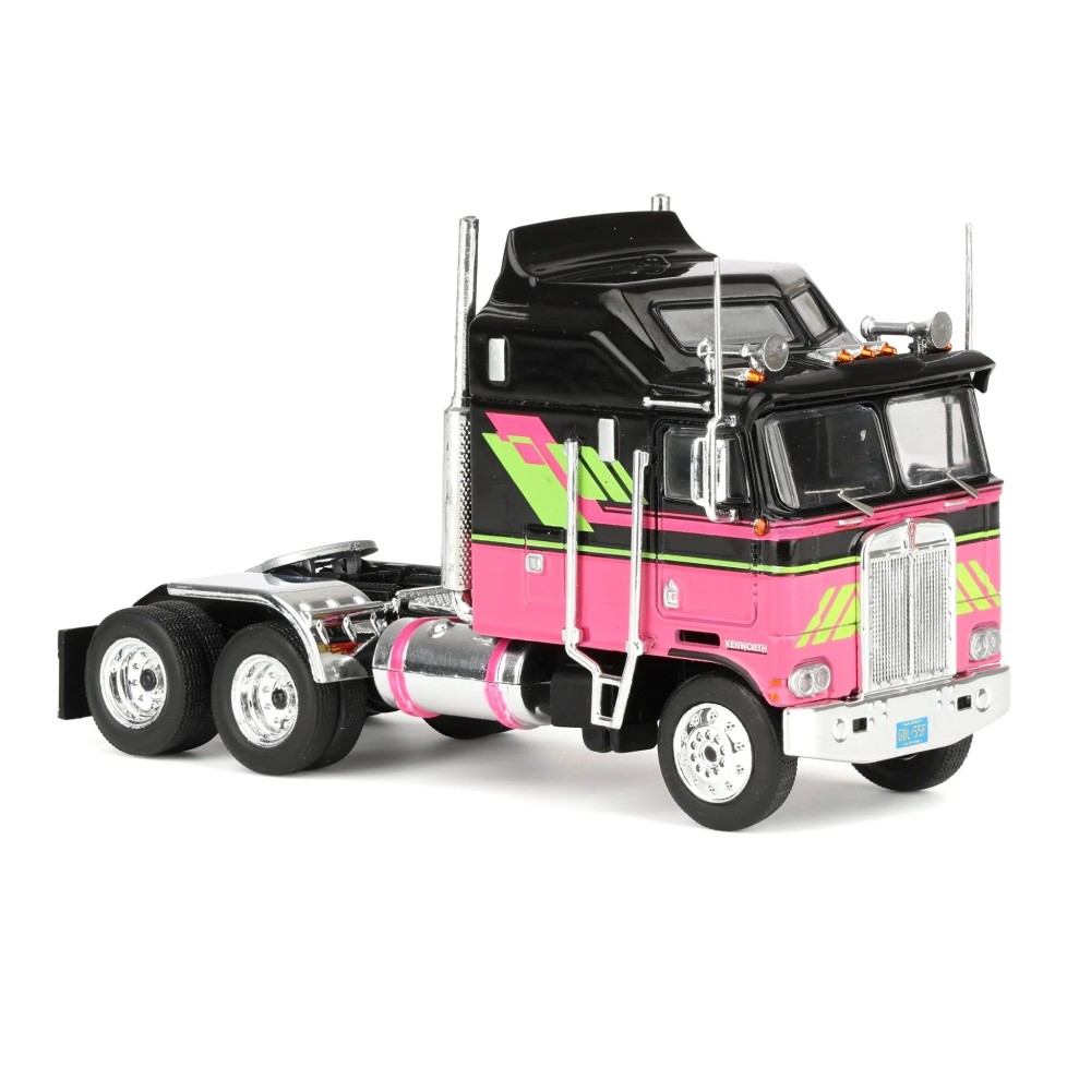 IXO U64TR006 - Kenworth K100 Aerodyne 1976 Prime Mover 6x4 Black Pink Scale 1:64