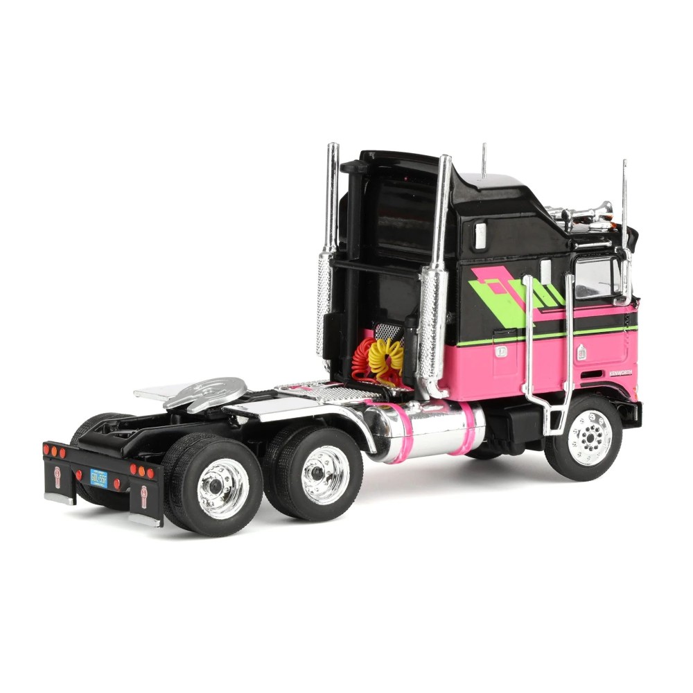 IXO U64TR006 - Kenworth K100 Aerodyne 1976 Prime Mover 6x4 Black Pink Scale 1:64