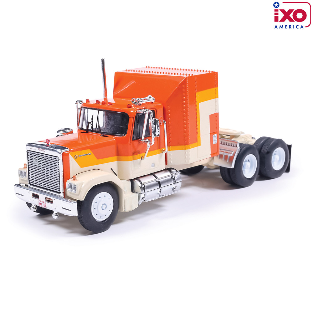 IXO U64TR013 - 1980 GMC General 6x4 Truck Cab Orange Yellow - Scale 1:64