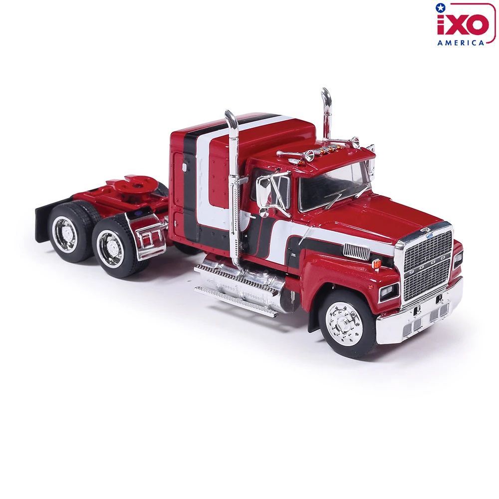 IXO U64TR014 - 1978 Ford LTL 9000 6x4 Sales Brochure Truck Black Red and White - Scale 1:64