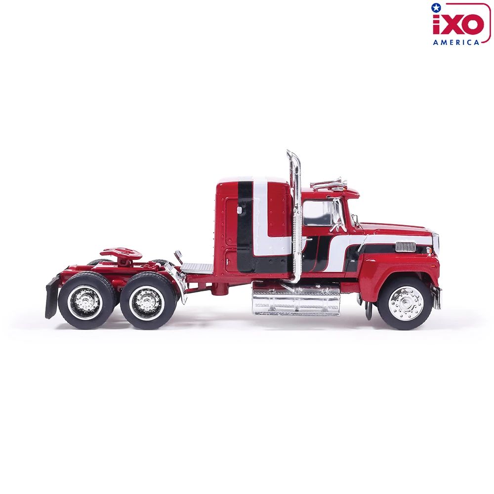 IXO U64TR014 - 1978 Ford LTL 9000 6x4 Sales Brochure Truck Black Red and White - Scale 1:64
