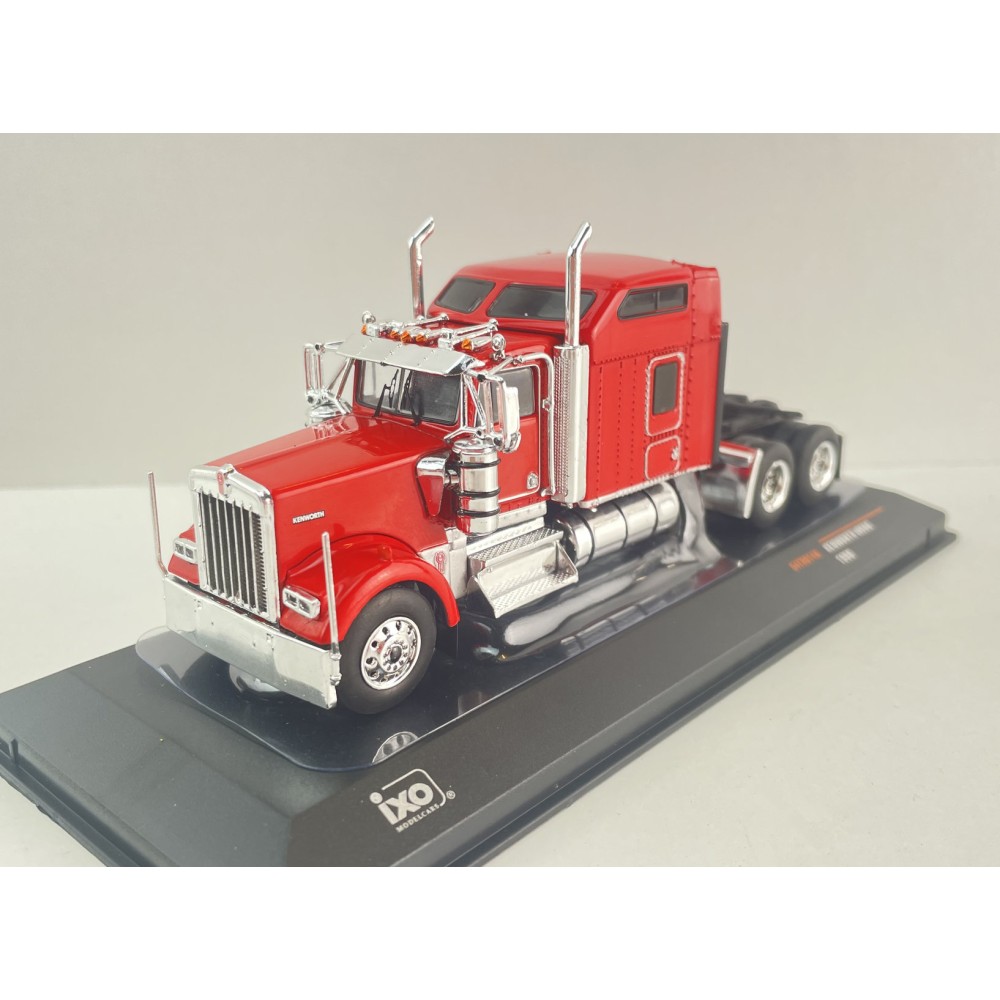 IXO U64TR014A - 1990 Kenworth W900 6x4 Truck Sleeper Cab Red - Scale 1:64