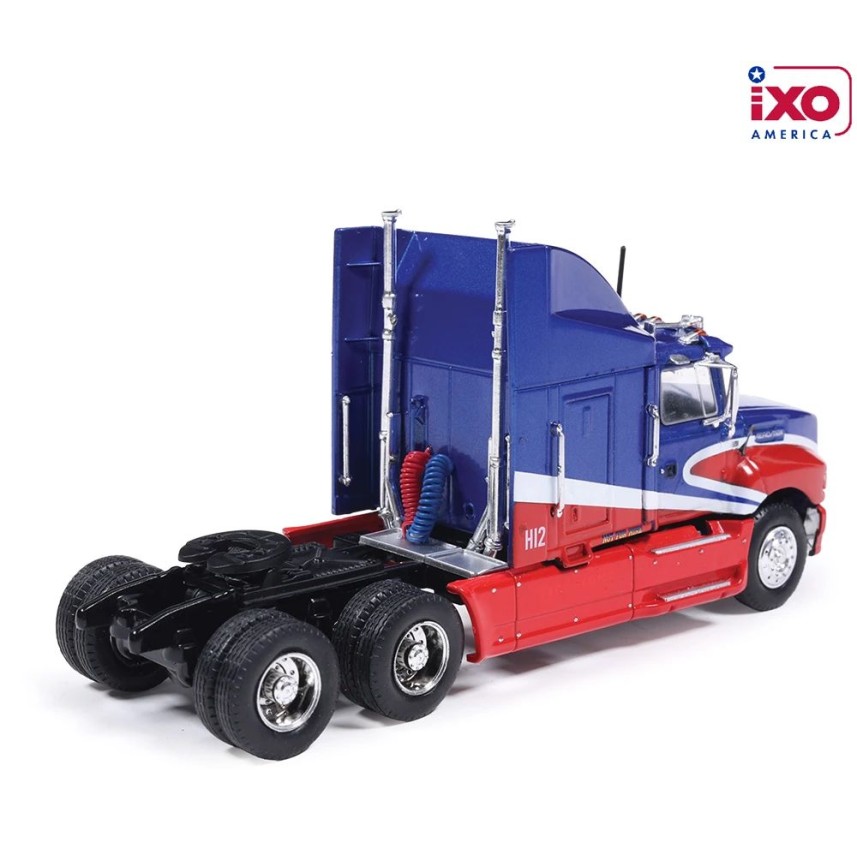IXO U64TR015 - 1990 Ford Aeromax 6x4 Prime Mover Red and Blue - Scale 1:64