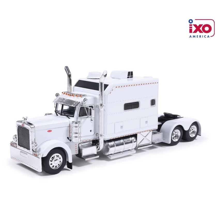 IXO U64TR017 - 2002 White Peterbilt Model 379 6x4 70" Sleeper Cab Truck - Scale 1:64
