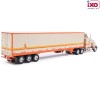 IXO U64TRTR002M - 1973 Peterbilt 359 6x4 Truck with Modern Reefer Trailer Orange Cream - Scale 1:64