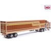 IXO U64TRTR003M - 1976 Kenworth K100 Aerodyne 6x4 Truck - Brown with Modern Trailer - Scale 1:64