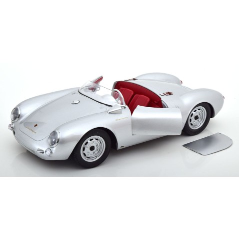KK-Scale KKDC120113 - 1956 Porsche 550A Spyder Silver - Scale 1:12
