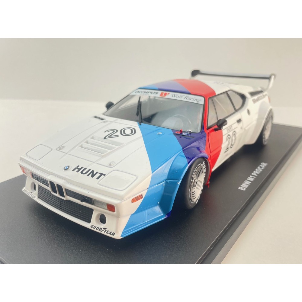WERK83 W1803017 - BMW M1 Procar No 20 BMW M1 ProCar Series Donington Park 1979 James Hunt Box Damage - Scale 1:18