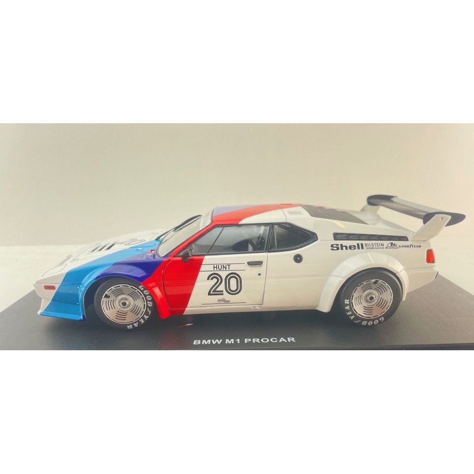 WERK83 W1803017 - BMW M1 Procar No 20 BMW M1 ProCar Series Donington Park 1979 James Hunt Box Damage - Scale 1:18